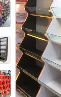استند تنقلات چای تخمک نبات ویترین آجیل قفسه قنادی