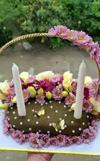 اجاره و فروش سینی و کیک حنا،دسته‌گل حنای حنابندان