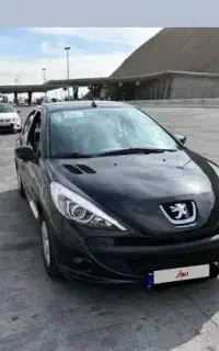 207 مشکی متالیک اتوماتیک سقف فلزی آبنوس