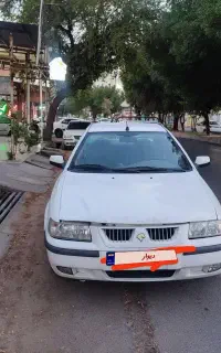 خودروی سمند ال ایکس سفید
