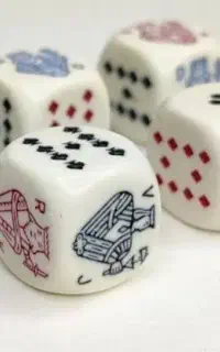 فال کارت و تاس باهم