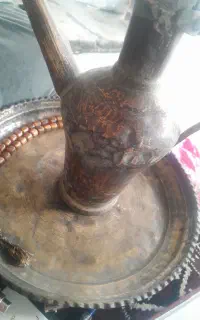آفتابه وسینی مسی قدیمی