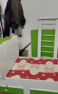 سرویس خواب کامل همراه تخت 1نفره و تشک نو