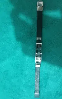 دست بند چرمی پلاک استیل