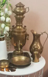 سرویس کامل سماور طرح روسی عتیقه
