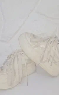 کتونی لژ دار سفید  سایز 37
