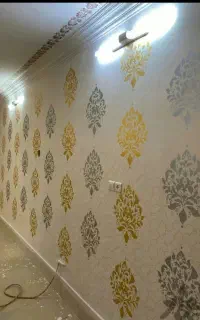 نقاشی ساختمان طرح کاغذ دیواری