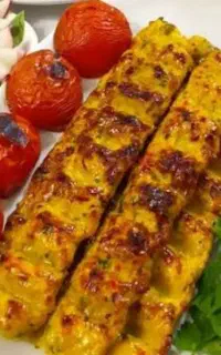 مواد کوبیده مرغ زعفرانی خانگی