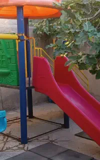 فروش  مجموعه بازی .شامل  دو تاب و سرسره