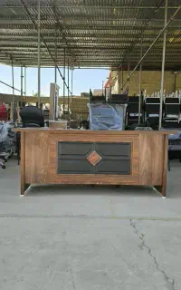 میز اداری وکیوم سایز 160و 180با ال بغل