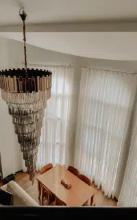 لوستر کریستالی ۲/۵ متری