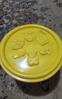 خمیر بازی سطلی اریا ۱۲ رنگ با رنگ انگشتی سه تایی