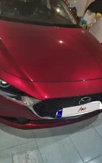 مزدا ۳ پرمیوم قرمز مارون ۲۰۲۵ با ۳۶۰  بهمن  پ ملی