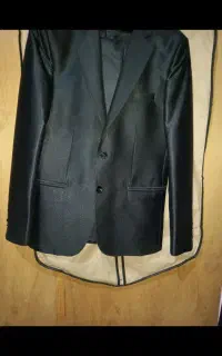 کت شلوار مشکی براق نو
