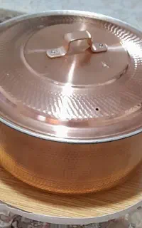 دیگ مسی نو اصلا استفاده نشده