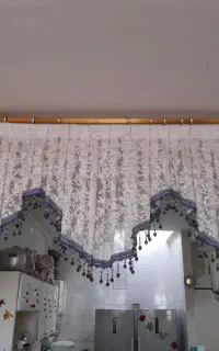 پرده والان سفید سالم سالم