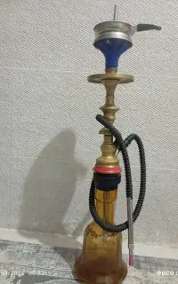 قلیون برنجی سنگین باشیشه سنگین