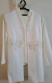 کت شلوار سفید زنانه