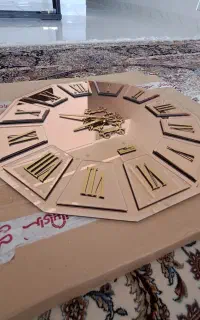 ساعت دیواری آینه ای
