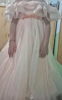 پیراهن مجلسی رنگ گلبهی