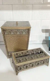 ست سطل و جا دستمال کاغذی