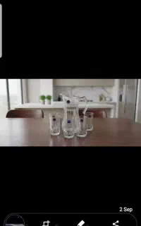 پارچ و لیوان لومینارک اصل فرانسه