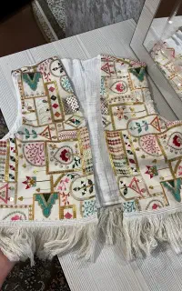 جلیغه با پارچه سوزن دوزی