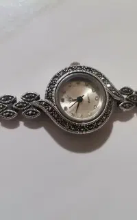 ساعت نقره زنانه مارکازیت سیاه قلم