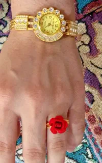 ساعت انگشتر دستبند سنگ نگین و..