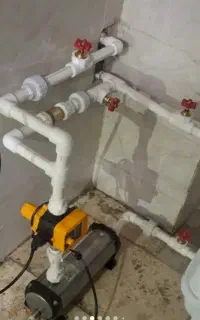 نصب پمپ و منبع ذخیره