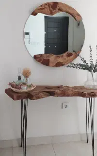 آینه و کنسول و میز تی وی روستیک