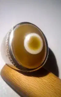 انگشتر بابا‌قوری جفت‌مهر‌‌‌سنگ‌طبیعی