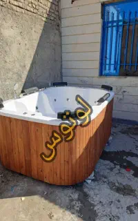 وان و جکوزی شیش نفره نما چوب ترموود