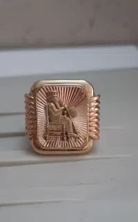 انگشتر طلا مردانه طرح هخامنشی