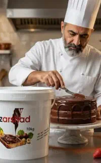 شکلات سطلی مخصوص ترکیب با ارده کنجد و مصارف قنادی