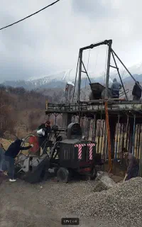 بتن ریزی با دستگاه خلاطه