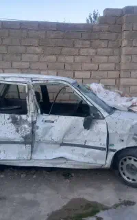 ماشین پراید تصادفی
