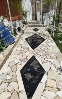 لاشه سنگ دست چین شده همراه با اوستا کار ماهر