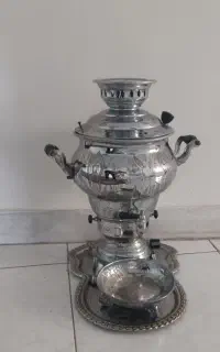 سماور همراه کاسه و سینی