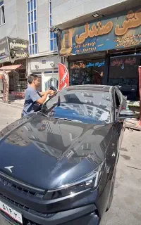 نصب شیشه دودی نانوسرامیک