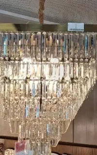 لوستر چشمه نور فلزی آویز .N2662