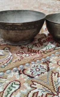 2عددکاسه مسی وزنگ