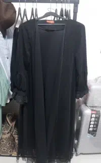 مانتو مجلسی مشکی نو