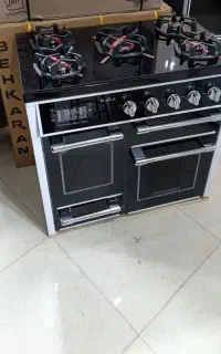 اجاق گاز ۵شعله طرح فر کد ۳۰ چدن گل نو آکبند