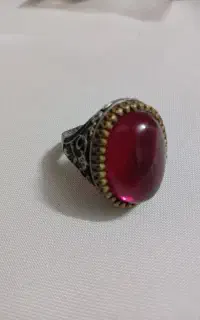 انگشتر یاقوت نقره