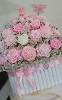 باکس گل شمع