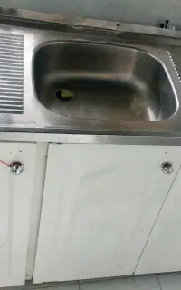 سینک سالم و کابینت ۳ تایی در حد نو
