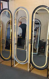 آینه فلزی پایه دار دوسر هلال