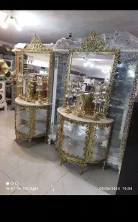 آینه کنسول برنزی