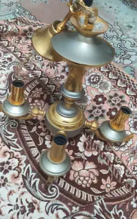 3 عدد لوستر برنزی 4 شاخه درحد نو